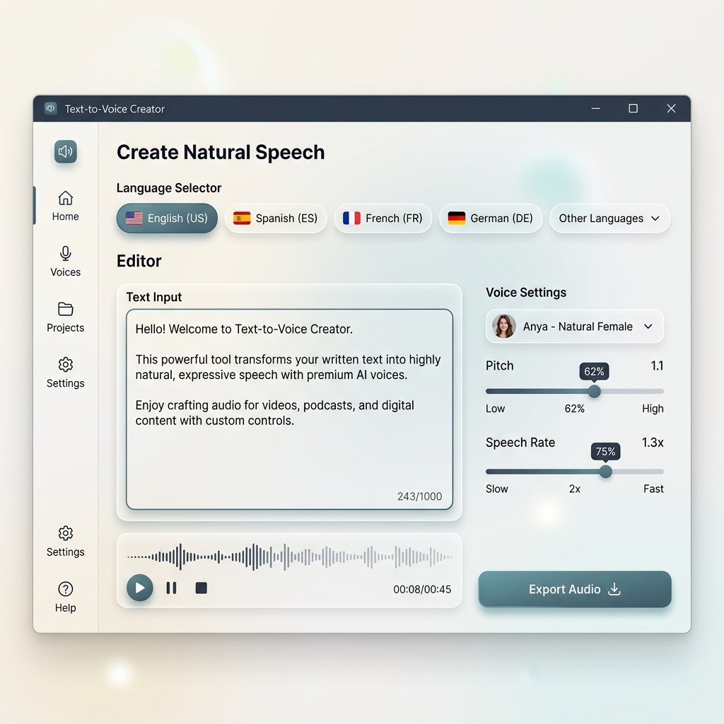 Text-to-Voice Creator